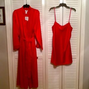 Red Hot 2-piece Nightgown Set